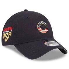 Женская регулируемая кепка New Era Navy Chicago Cubs 2023 Четвертое июля 9TWENTY New Era