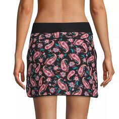 Женская юбка для плавания Lands&apos; End Comfort с поясом UPF 50 Lands&apos; End, ярко-розовый