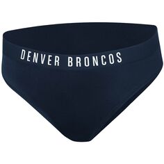 Женские плавки бикини G-III 4Her от Carl Banks Navy Denver Broncos All-Star G-III