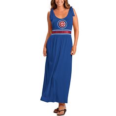 Женское платье макси G-III 4Her от Carl Banks Royal Chicago Cubs Game Over G-III