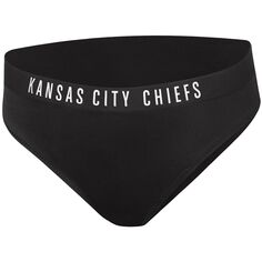 Женские плавки G-III 4Her от Carl Banks Black Kansas City Chiefs All-Star Bikini Bottom G-III