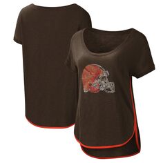Женская футболка G-III 4Her by Carl Banks Brown Cleveland Browns Rookie с круглым вырезом G-III