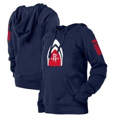 Женский пуловер с капюшоном New Era Navy Houston Rockets 2021/22 City Edition New Era