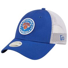 Женская кепка New Era синего/белого цвета с блестящими нашивками New York Knicks 9FORTY Snapback New Era
