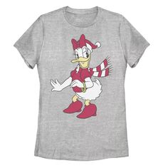 Классическая рождественская футболка с портретом Disney&apos;s Daisy Duck для юниоров Licensed Character