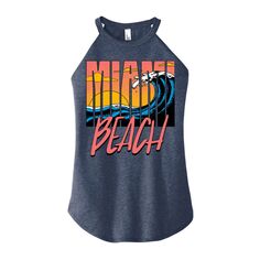 Майка с высоким воротником и рисунком для юниоров Miami Beach Licensed Character, синий