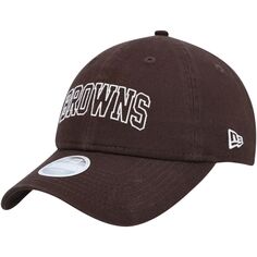 Женская регулируемая шляпа New Era Brown Cleveland Browns Collegiate 9TWENTY New Era