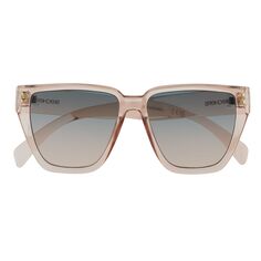 Женские солнцезащитные очки Skechers с квадратными заклепками, диаметр 54 мм Skechers, бежевый