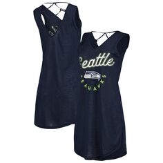 Женское закрытое платье G-III 4Her от Carl Banks College Seattle Seahawks Game Time Swim с v-образным вырезом G-III
