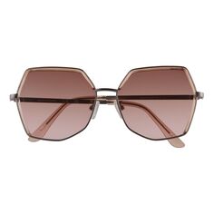 Женские большие солнцезащитные очки Skechers с геометрическим узором-бабочкой, диаметр 58 мм Skechers, черный