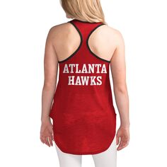 Женская майка G-III Sports от Carl Banks Red Atlanta Hawks Showdown с круглым вырезом и открытой спиной-борцовкой G-III