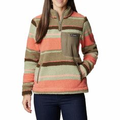 Женский пуловер с молнией 1/4 Columbia West Bend Columbia