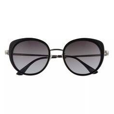 Женские солнцезащитные очки «кошачий глаз» Skechers, диаметр 53 мм Skechers, черный