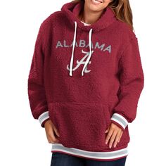Женский пуловер с капюшоном G-III 4Her от Carl Banks Crimson Alabama Crimson Tide Game Over Sherpa G-III