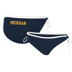 Женские плавки бикини G-III 4Her от Carl Banks Navy Michigan Wolverines Perfect Match. G-III