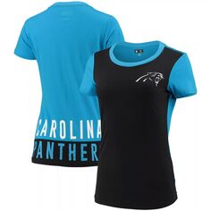 Женская синяя футболка G-III Sports by Carl Banks Carolina Panthers Yard Line G-III