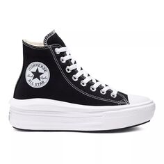 Женские высокие кроссовки на платформе Converse Chuck Taylor All Star Move Converse, черный/белый