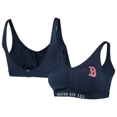 Женский купальник G-III Sports by Carl Banks Navy Boston Red Sox All-Star Bikini Top G-III