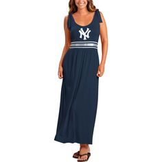 Женское платье макси G-III 4Her от Carl Banks Navy New York Yankees Game Over G-III
