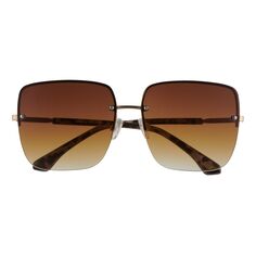Женские солнцезащитные очки-бабочки без оправы Skechers, размер 62 мм Skechers, золотой