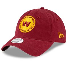 Женская регулируемая кепка New Era бордового цвета с альтернативным логотипом футбольной команды Вашингтона Vital 9TWENTY New Era