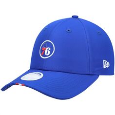 Женская регулируемая шляпа New Era Royal Philadelphia 76ers Micro Patch 9FORTY New Era