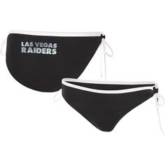 Женские плавки бикини G-III 4Her Carl Banks Black Las Vegas Raiders Perfect Match G-III