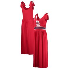 Женское платье макси G-III 4Her от Carl Banks Red St. Louis Cardinals Game Over G-III