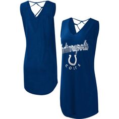 Женское закрытое платье G-III 4Her от Carl Banks Royal Indianapolis Colts Game Time для плавания с v-образным вырезом G-III