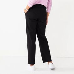 Женские трикотажные брюки прямого кроя Croft &amp; Barrow Croft &amp; Barrow, черный