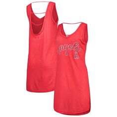 Женское пляжное платье G-III 4Her от Carl Banks Heathered Red Los Angeles Angels G-III