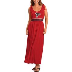 Женское платье макси G-III 4Her от Carl Banks Red Atlanta Falcons Game Over G-III