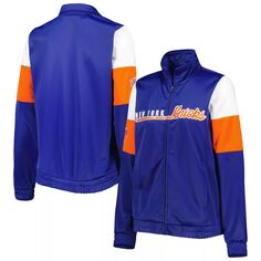 Женская синяя спортивная куртка с молнией во всю длину G-III 4Her от Carl Banks New York Knicks Change Up G-III