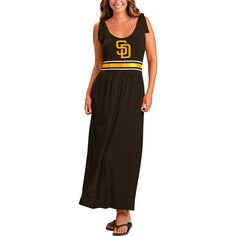 Женское платье макси G-III 4Her от Carl Banks Brown San Diego Padres Game Over G-III