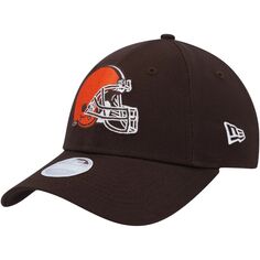 Женская простая регулируемая шляпа New Era Brown Cleveland Browns 9FORTY New Era