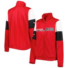 Женская спортивная куртка с молнией во всю длину G-III 4Her от Carl Banks Red Chicago Bulls Change Up G-III