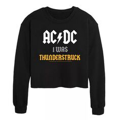 Укороченный свитшот с рисунком AC/DC Thunderstruck для юниоров Licensed Character