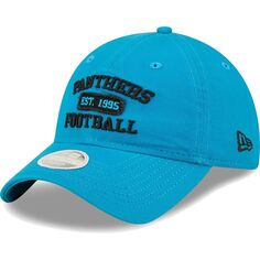 Женская регулируемая кепка New Era Blue Carolina Panthers 9TWENTY New Era