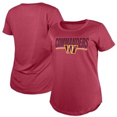 Женская бордовая футболка New Era Washington Commanders тренировочного лагеря НФЛ 2023 New Era