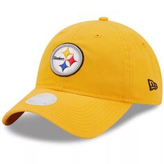 Женская регулируемая кепка New Era Gold Pittsburgh Steelers Core Classic 2.0 9TWENTY New Era