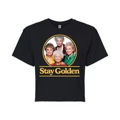 Укороченная футболка с рисунком Golden Girls Stay Golden для юниоров Licensed Character