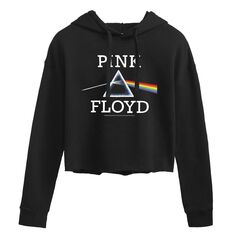 Укороченное худи с графическим рисунком Pink Floyd Rainbow Prism для юниоров Licensed Character