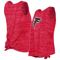 Женская красная майка New Era Atlanta Falcons Space Dye с завязками на спине New Era