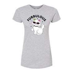 Детская футболка Furbulous Cat с рисунком кота Licensed Character, серый