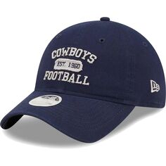 Женская темно-синяя регулируемая шляпа New Era Dallas Cowboys Formed 9TWENTY New Era