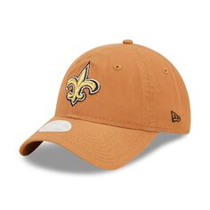 Женская регулируемая шапка New Era Brown New Orleans Saints Core Classic 2.0 9TWENTY New Era