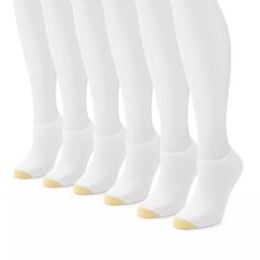 Женские GOLDTOE 6 шт. Твердые мягкие носки с подкладкой GOLDTOE, белый
