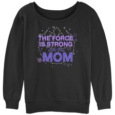 Пуловер Terry с напуском из фильма «Звёздные войны: Сила сильна» для юниоров с логотипом Mom Rebel Licensed Character