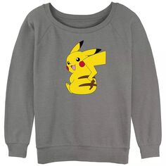 Махровый свитшот с напуском и рисунком Pokémon Cute Pikachu для юниоров Licensed Character