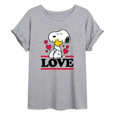Детская струящаяся футболка Peanuts Love Hugging Licensed Character
